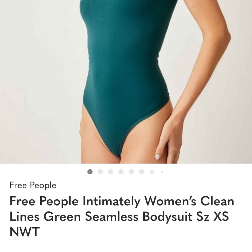 Free People Intimately Clean Lines Bodysuit Size XS/S - Picture 2 of 8